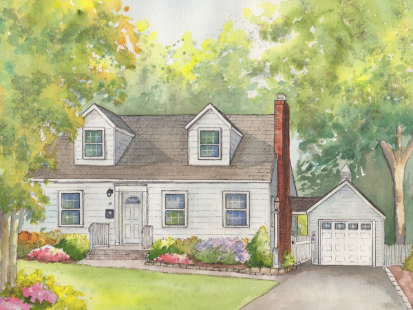 house portrait commission