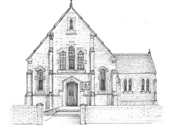 Commissioned Ink Portrait of Church