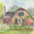 Watercolor Home Portrait Commission Commissioned portrait of home