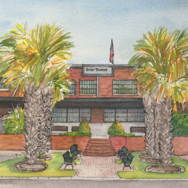 Watercolor Painting of your Building