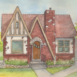 5"x 7" painting of your house