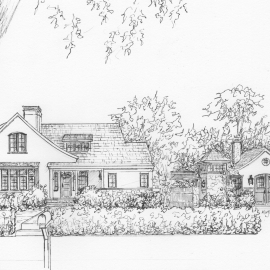 Ink sketch of your home