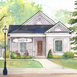 Place watercolor portrait