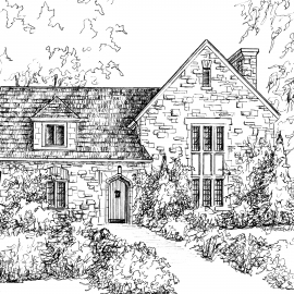 Your wedding venue drawn by artist